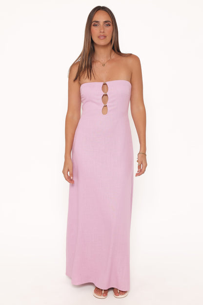 Robe de demoiselle d'honneur longue bustier – Lavande - Valerelle