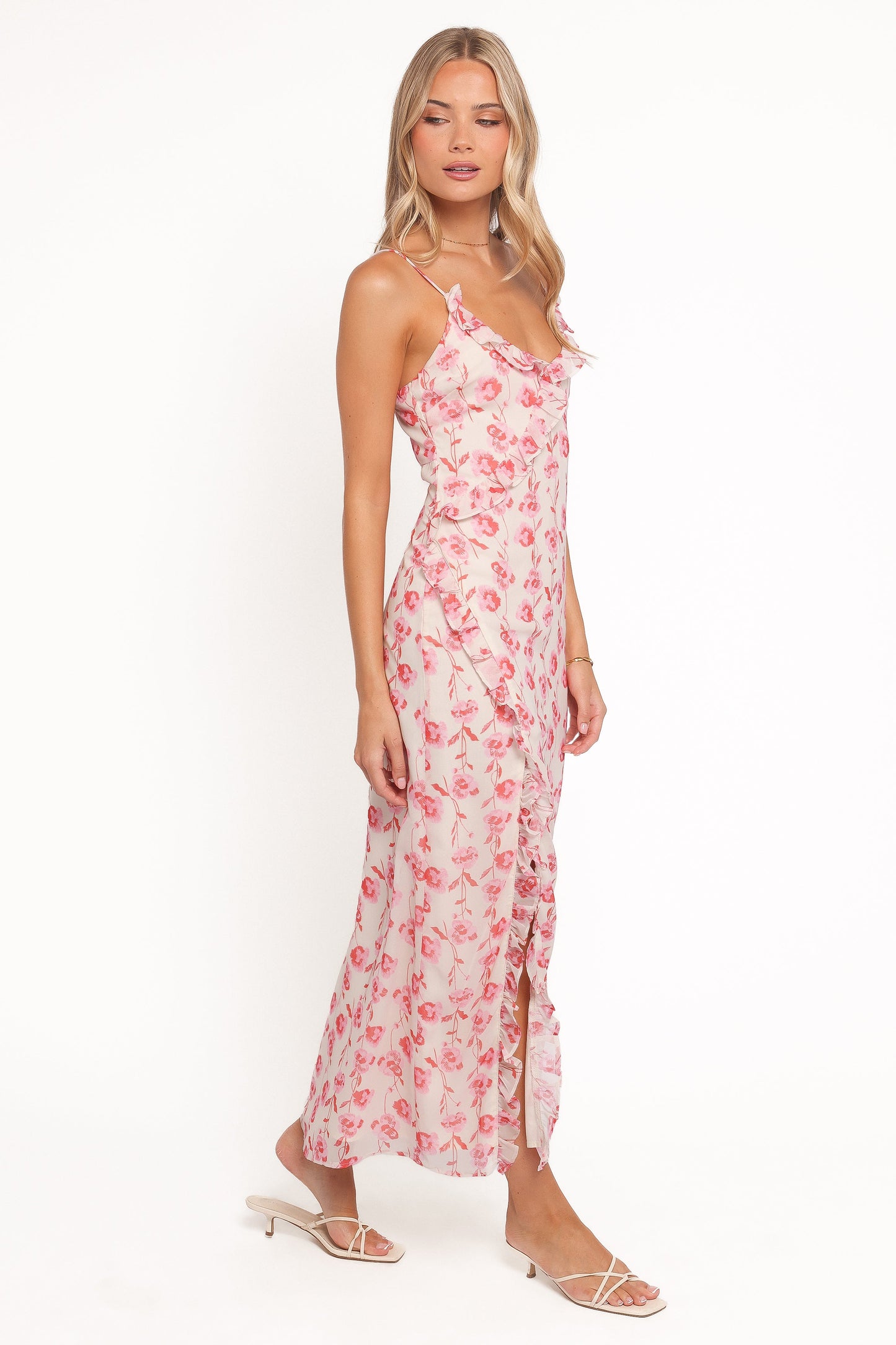 Robe d'invitée de mariage longue – Imprimé floral - vue 3 - Valerelle