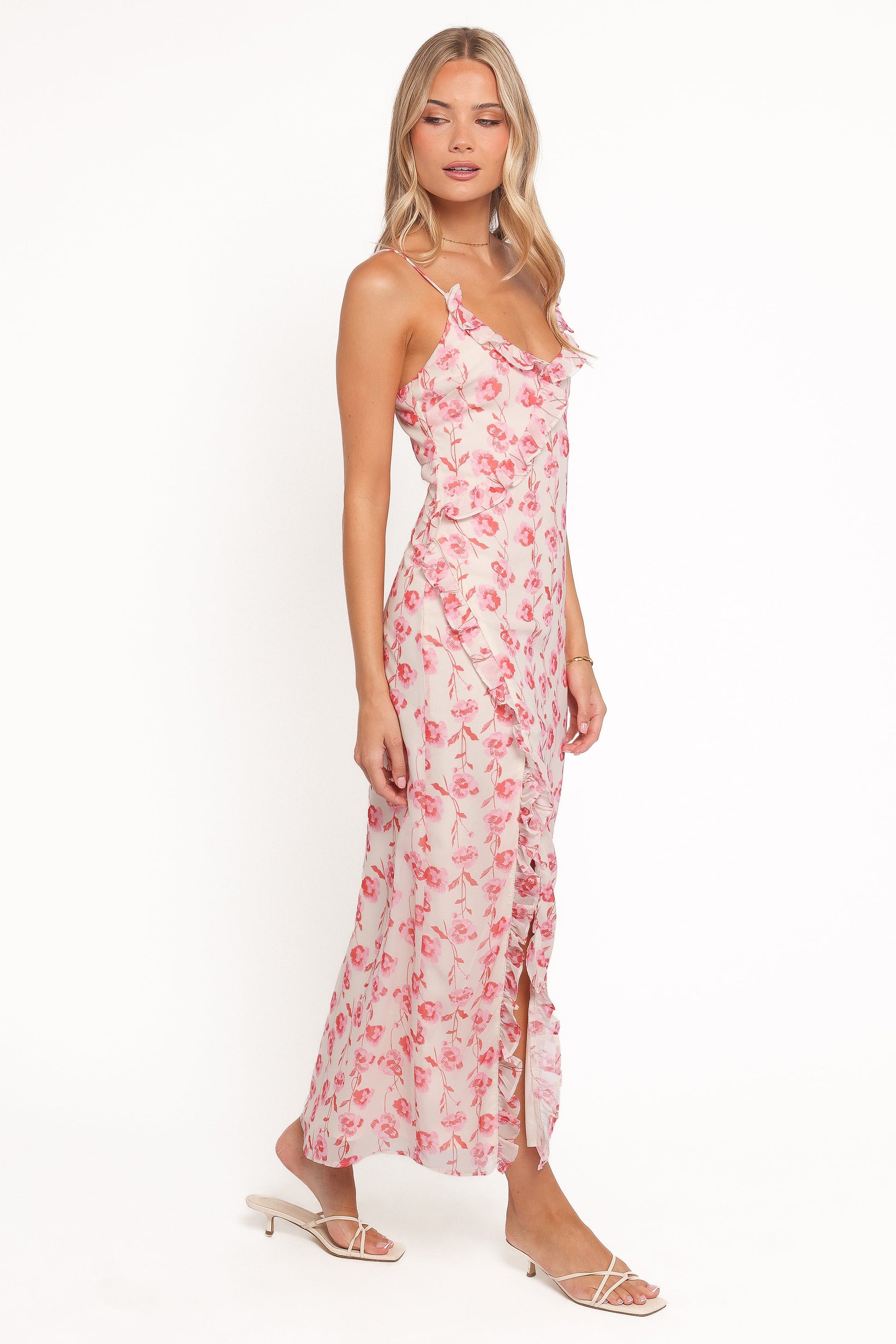 Robe d'invitée de mariage longue – Imprimé floral - vue 3 - Valerelle