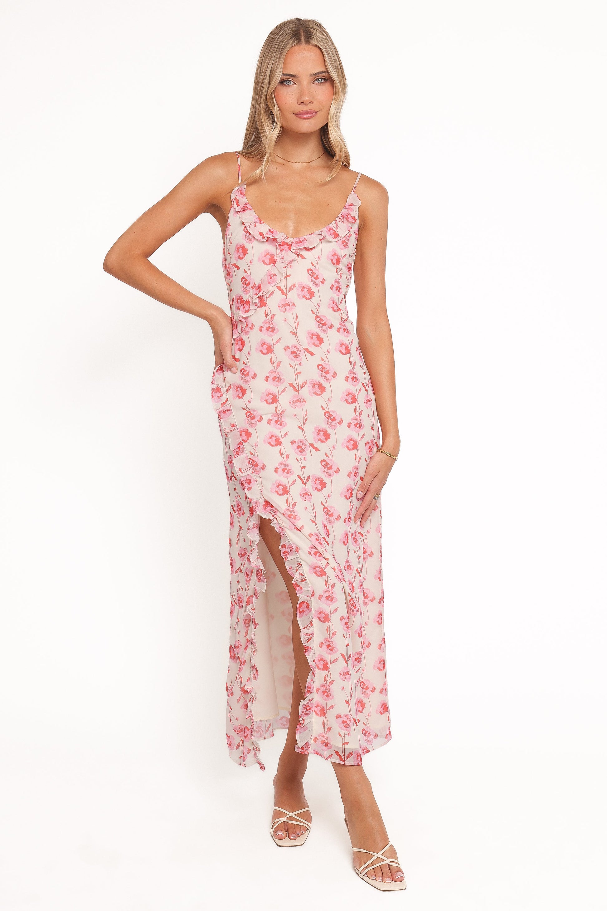 Robe d'invitée de mariage longue – Imprimé floral - Valerelle