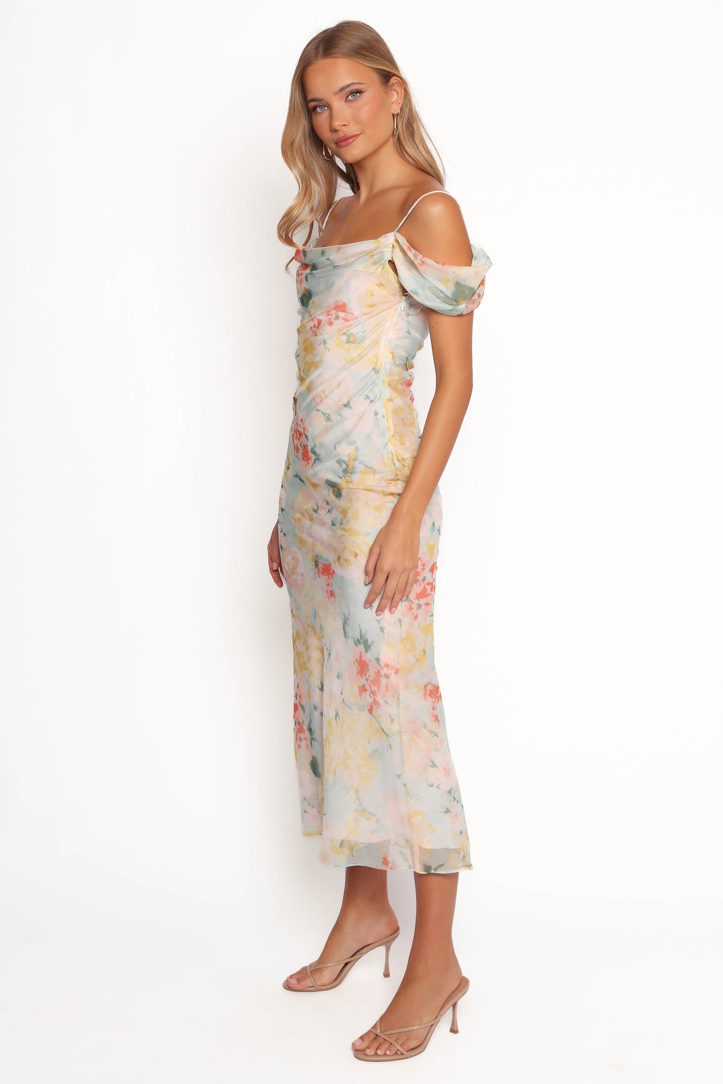 Robe d'invitée de mariage midi – Multicolore - vue 4 - Valerelle