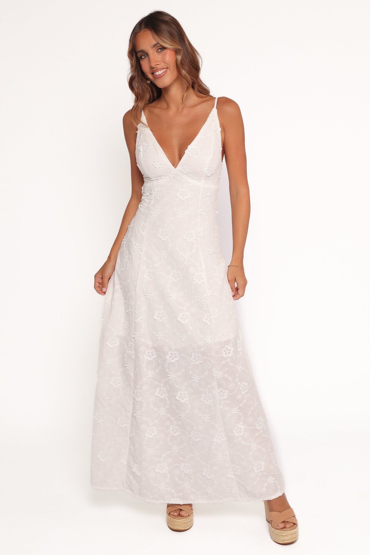 Robe de demoiselle d'honneur longue – Blanc - vue 3 - Valerelle