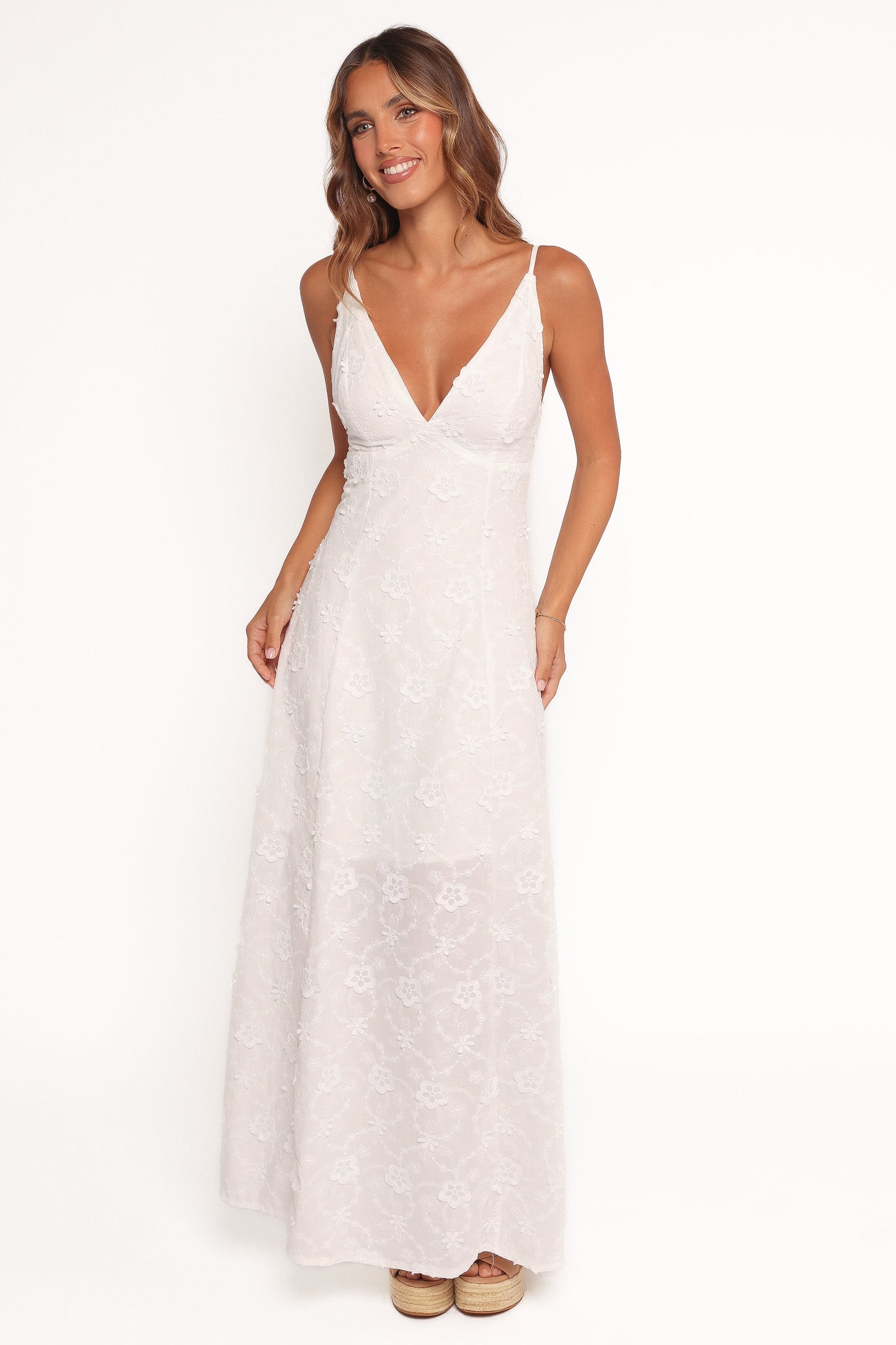 Robe de demoiselle d'honneur longue – Blanc - Valerelle