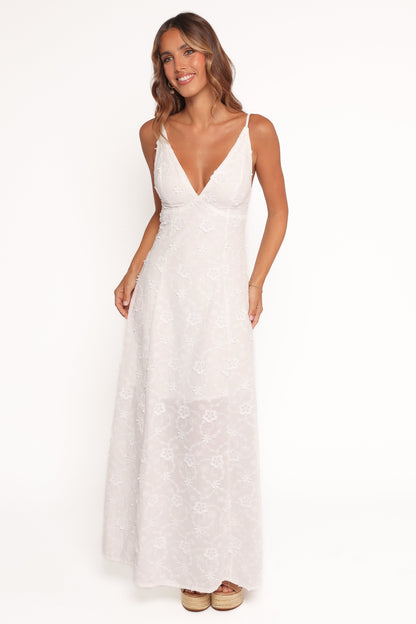 Robe de demoiselle d'honneur longue – Blanc - Valerelle