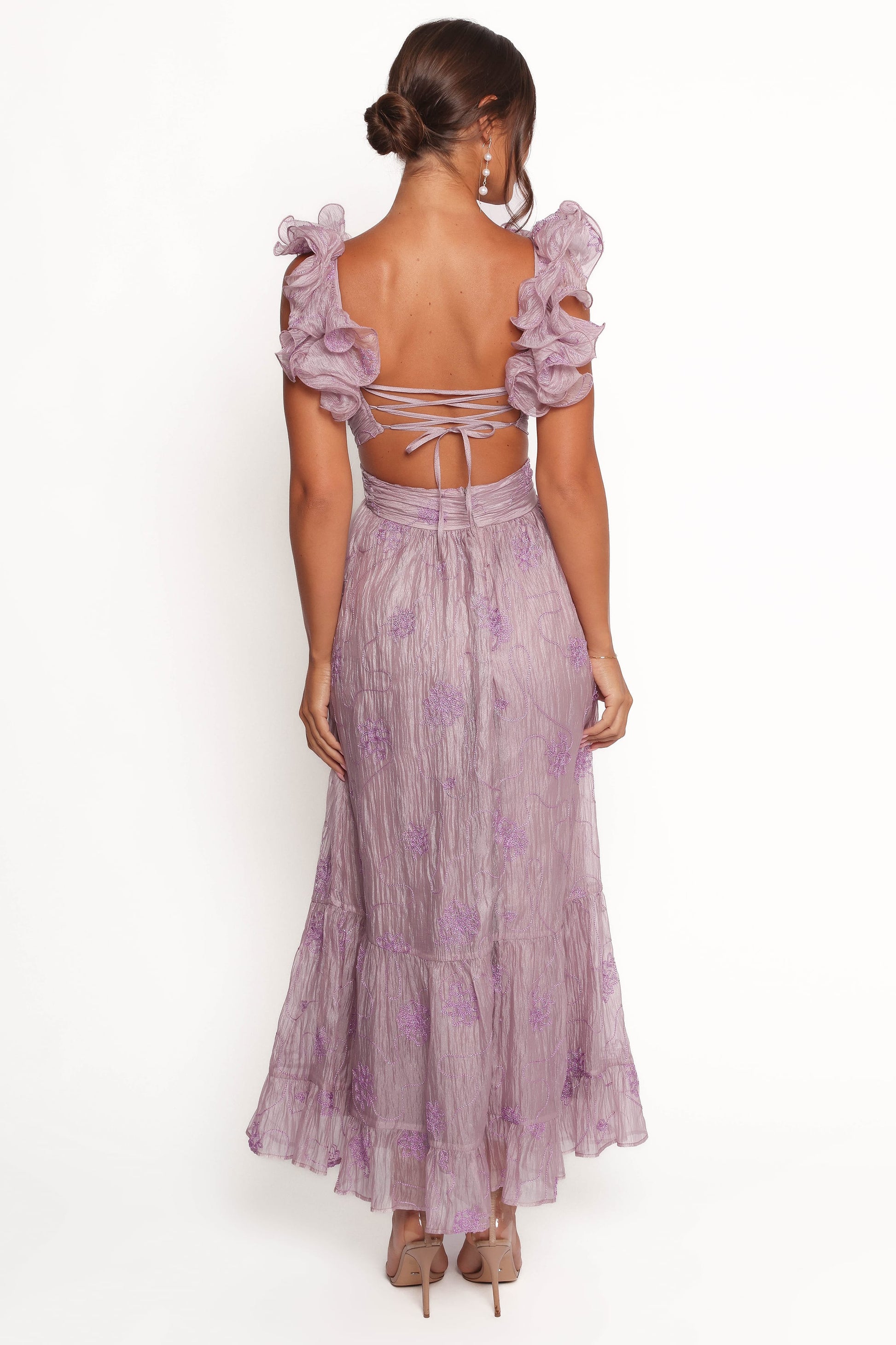 Robe de soirée longue – Lilas - vue 3 - Valerelle