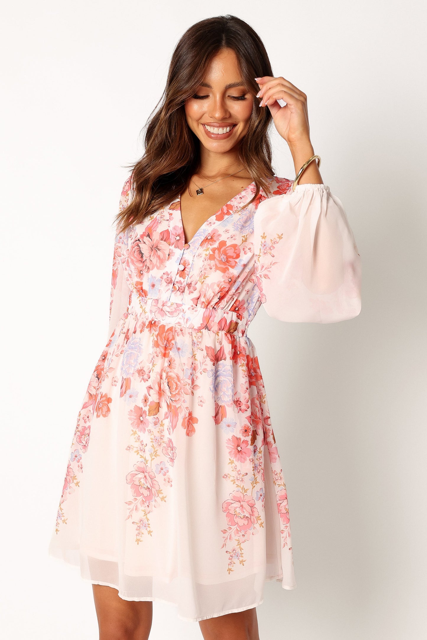 Robe de cocktail courte – Imprimé floral - Valerelle