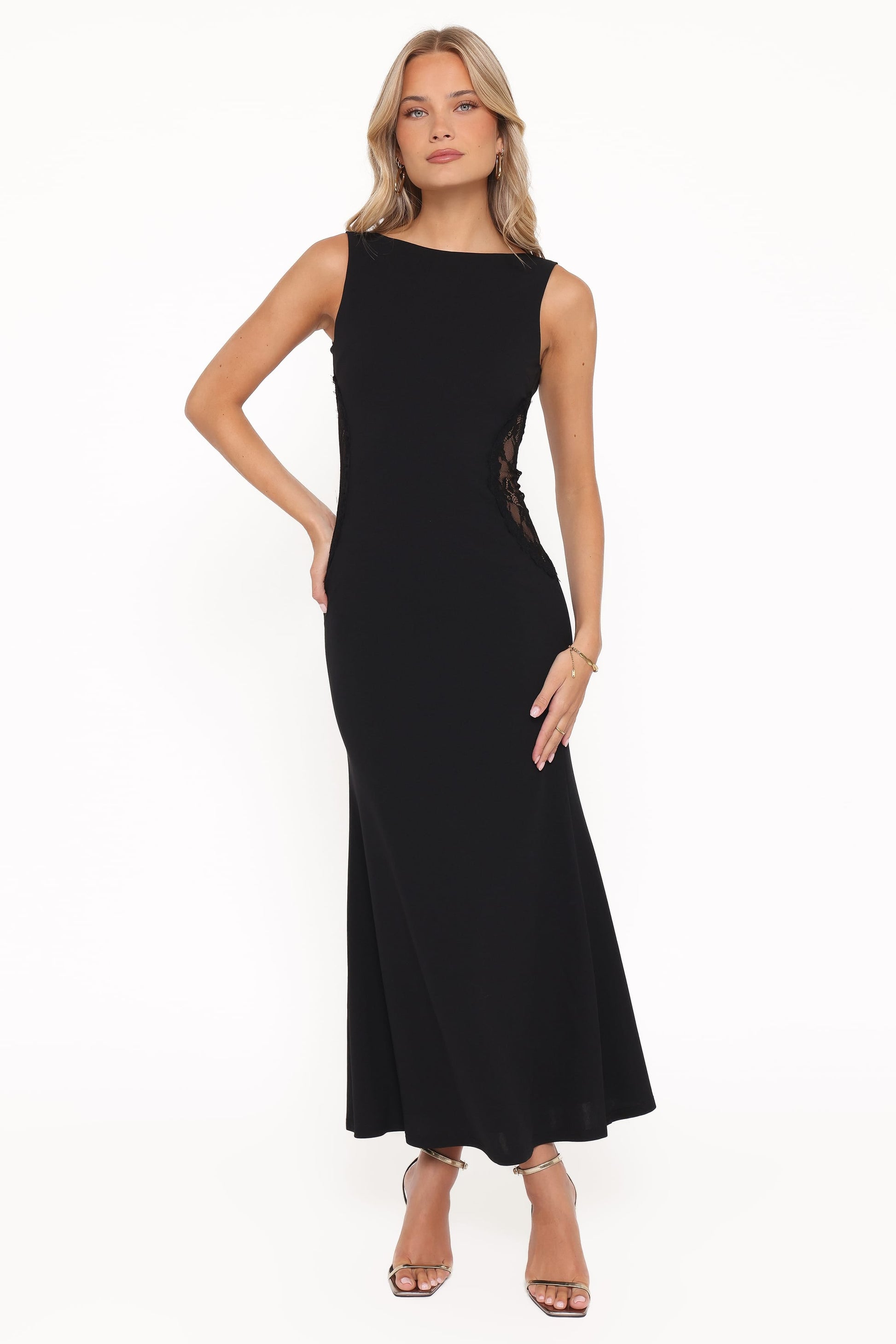 Robe de soirée longue – Noir - vue 2 - Valerelle