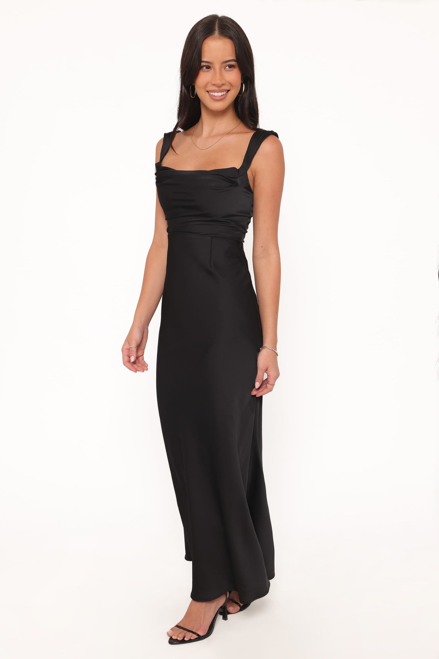 Robe de cocktail longue – Noir - vue 4 - Valerelle