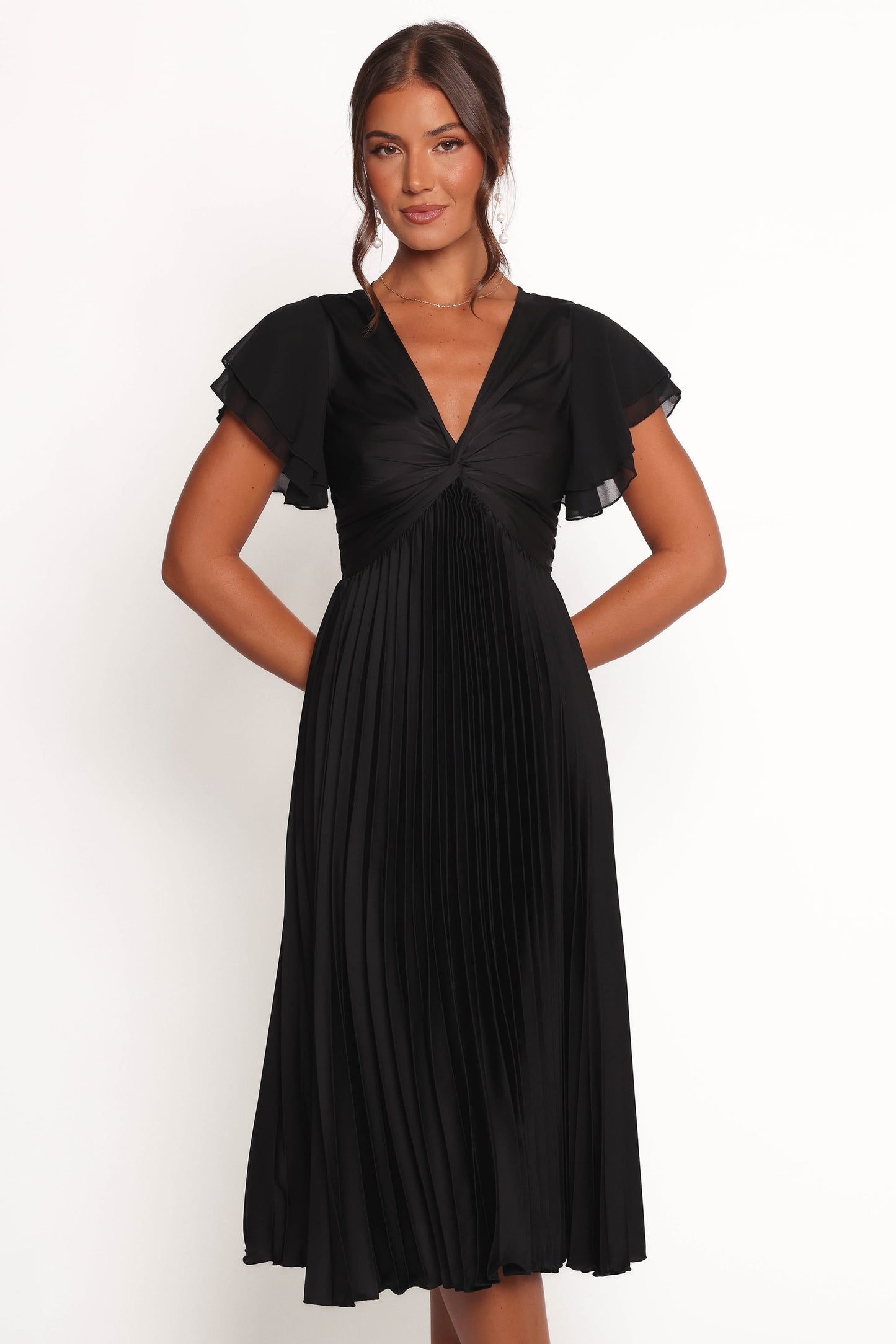 Robe de soirée midi – Noir - vue 2 - Valerelle