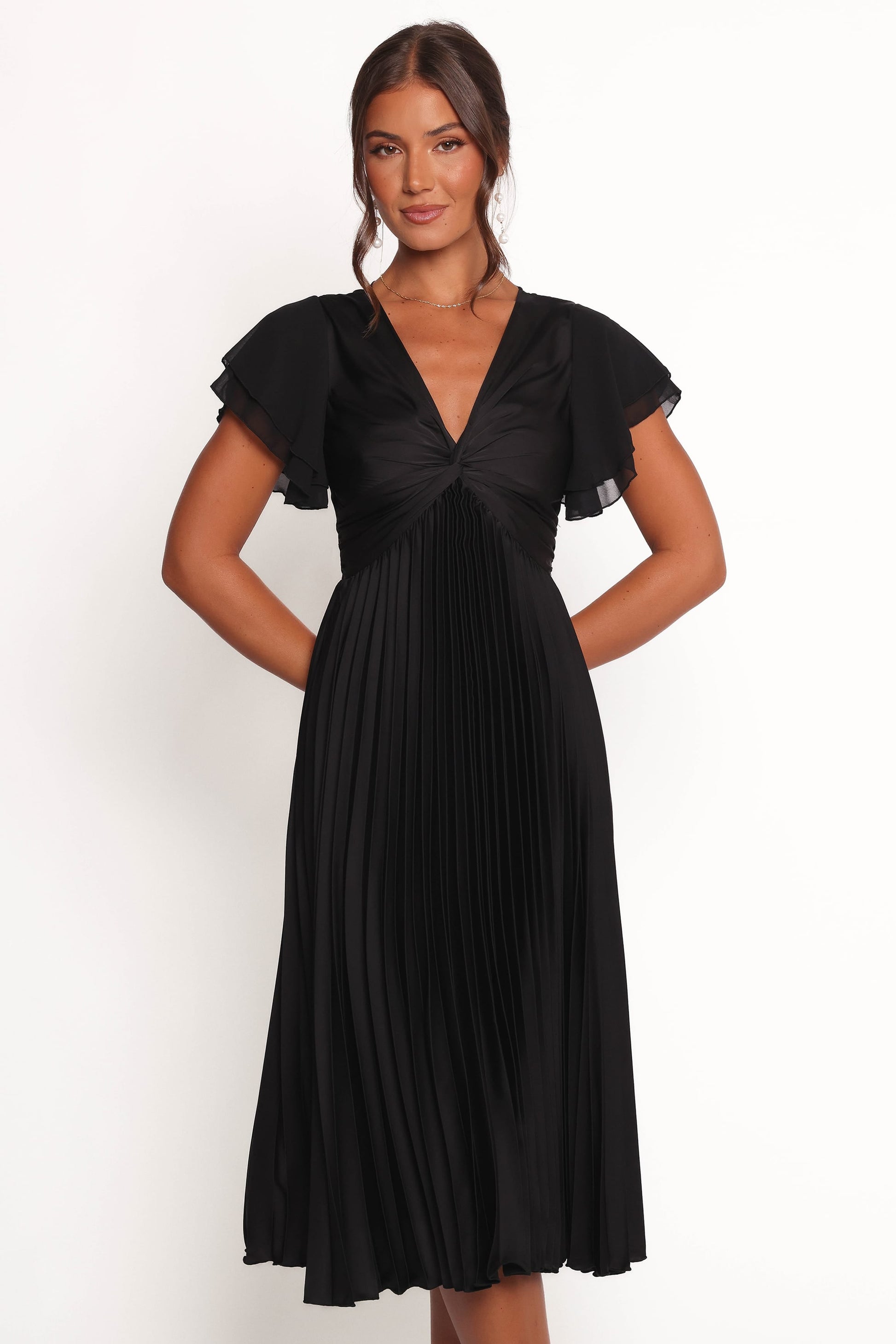 Robe de soirée midi – Noir - vue 2 - Valerelle