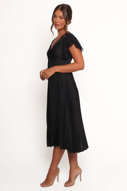 Robe de soirée midi – Noir - vue 4 - Valerelle