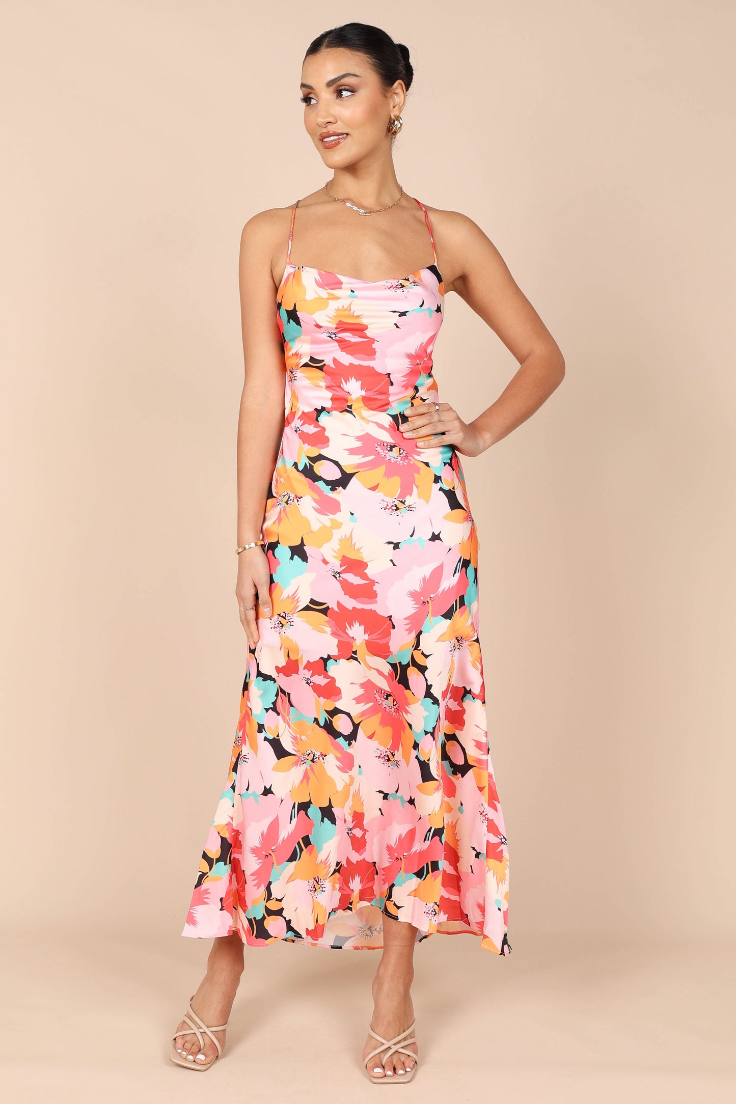 Robe de cocktail midi – Imprimé floral - vue 3 - Valerelle