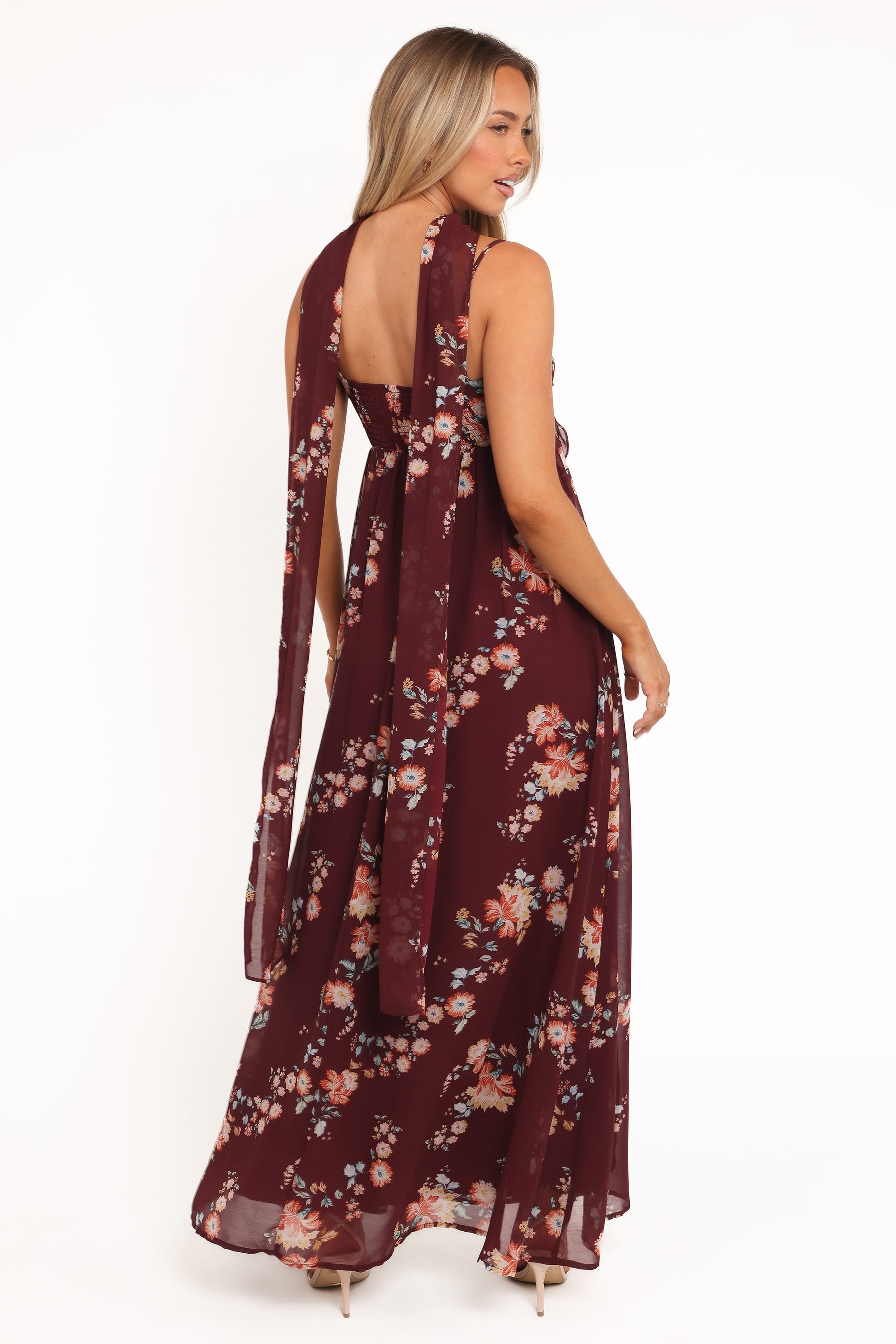 Robe de soirée longue – Imprimé floral - vue 3 - Valerelle