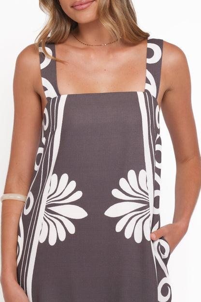 Robe de demoiselle d'honneur longue – Café - vue 3 - Valerelle