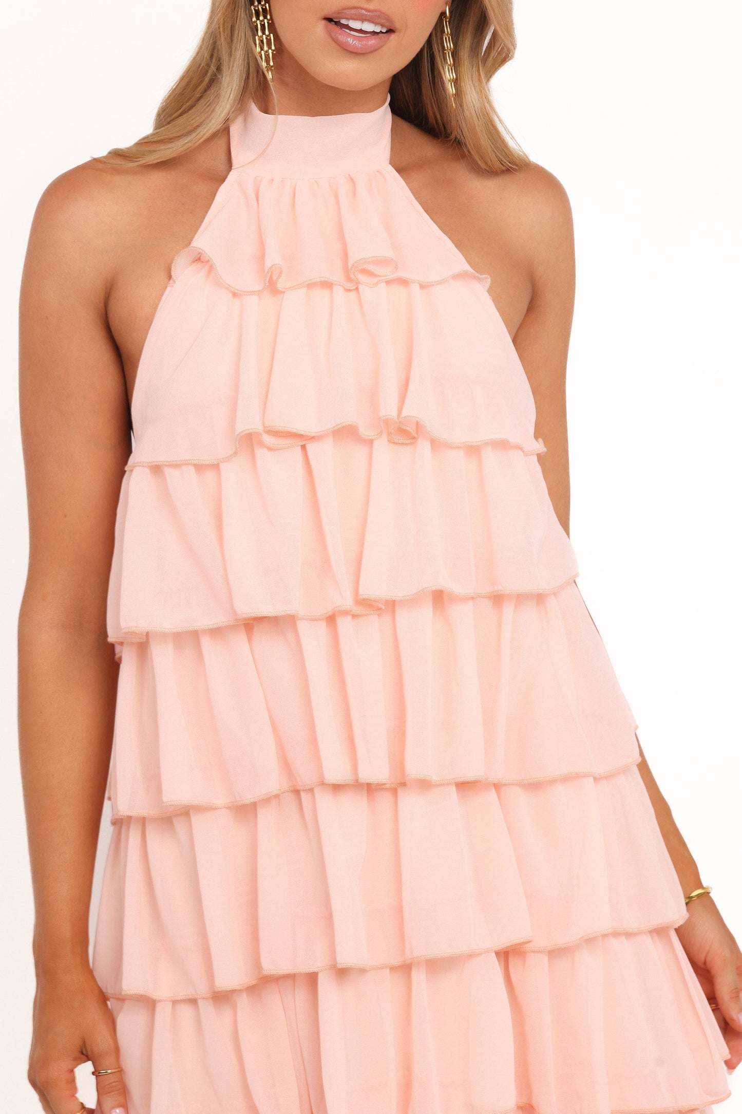 Robe d'invitée de mariage longue – Rose - vue 2 - Valerelle
