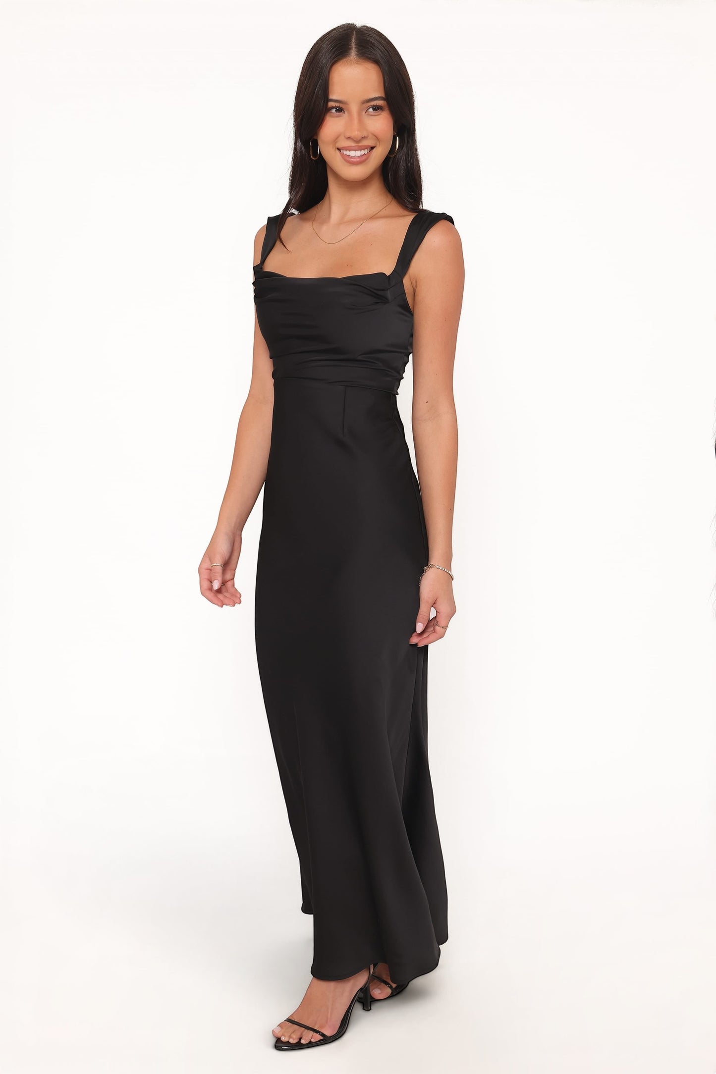 Robe de cocktail longue – Noir - vue 4 - Valerelle