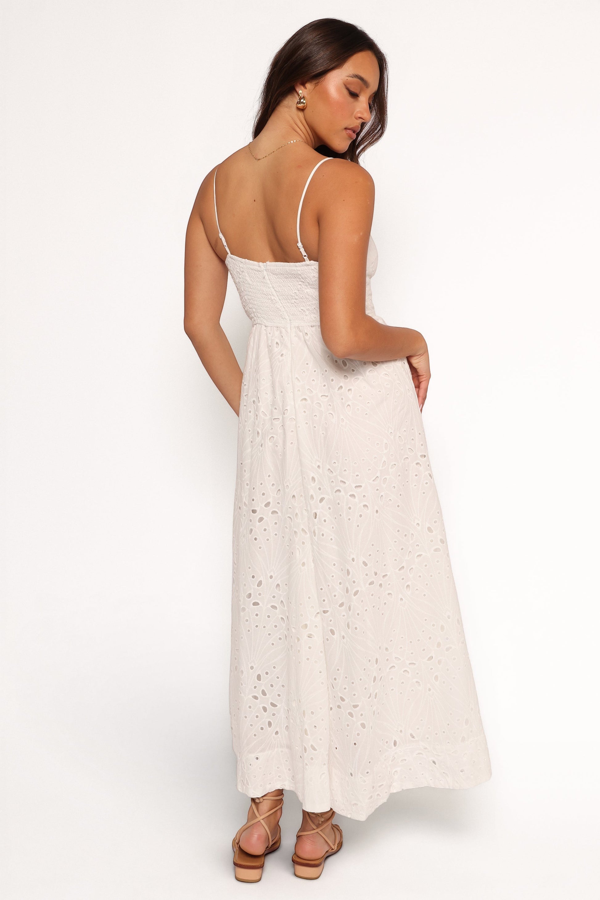Robe de cocktail midi – Blanc - vue 4 - Valerelle