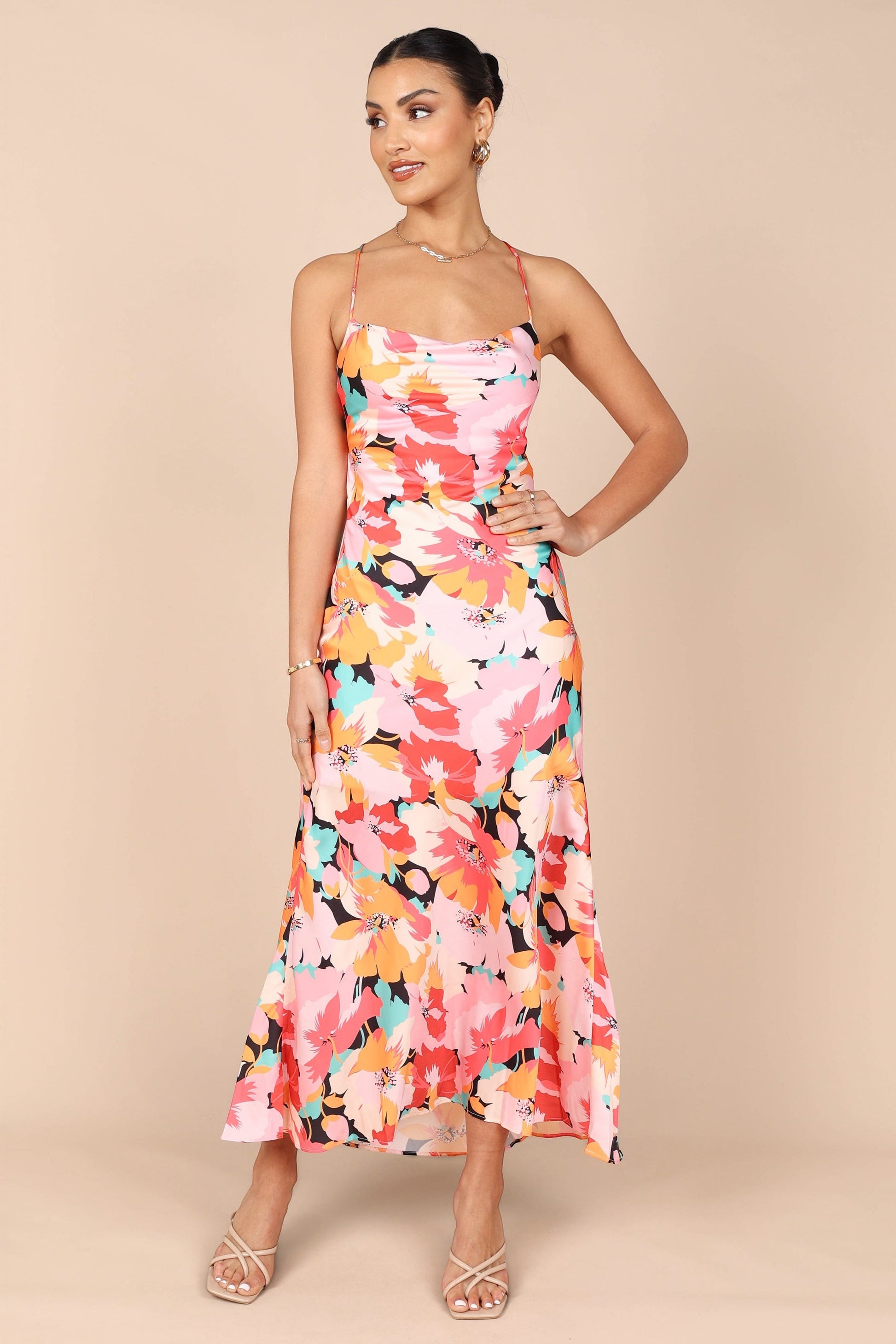 Robe de cocktail midi – Imprimé floral - vue 3 - Valerelle