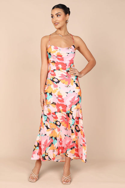 Robe de cocktail midi – Imprimé floral - vue 3 - Valerelle