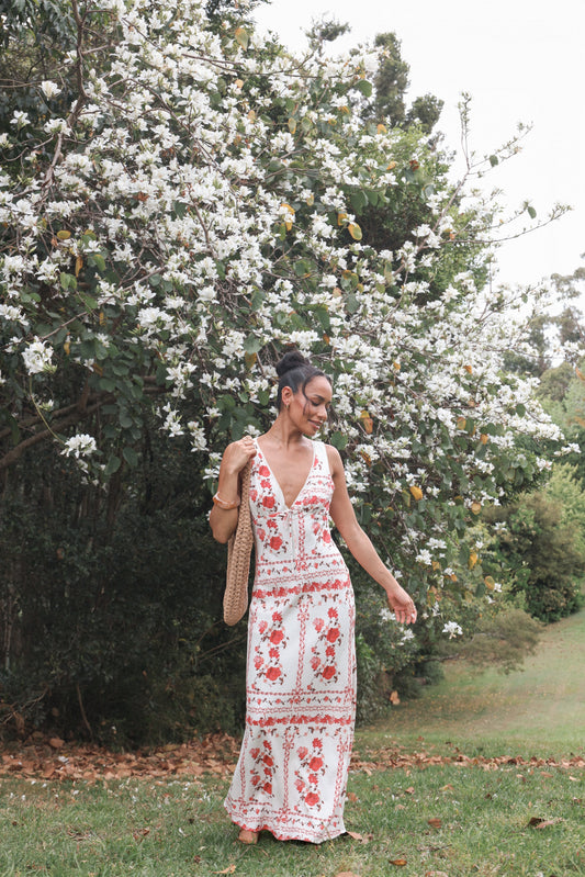 Robe de demoiselle d'honneur longue – Rose - Valerelle