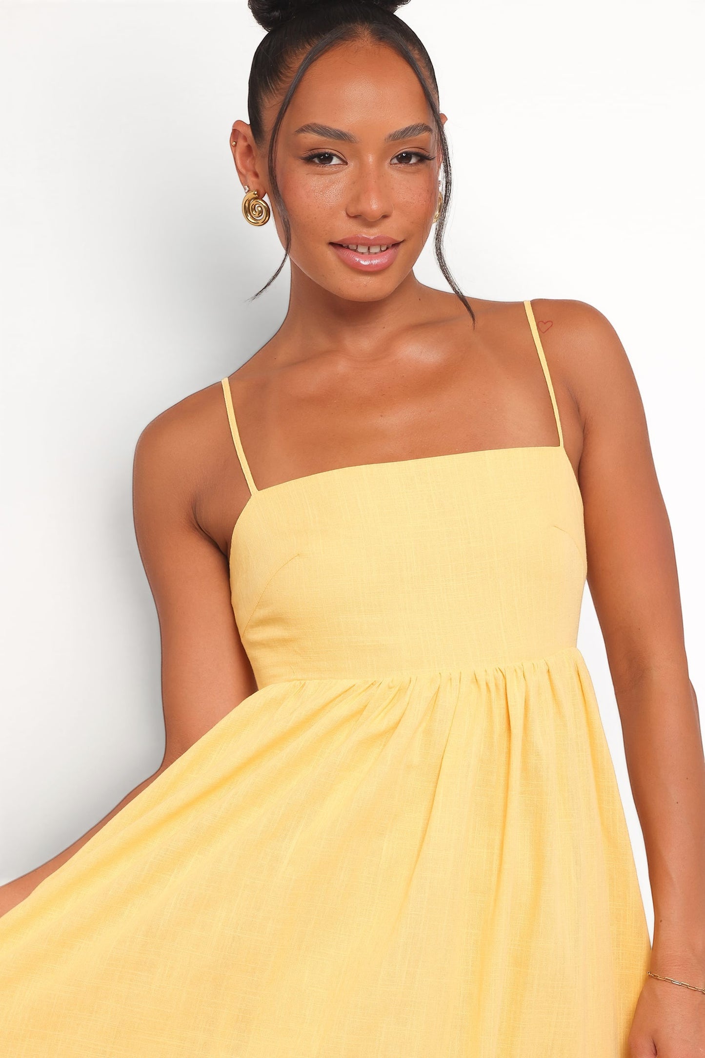 Robe de demoiselle d'honneur longue – Mangue - vue 3 - Valerelle