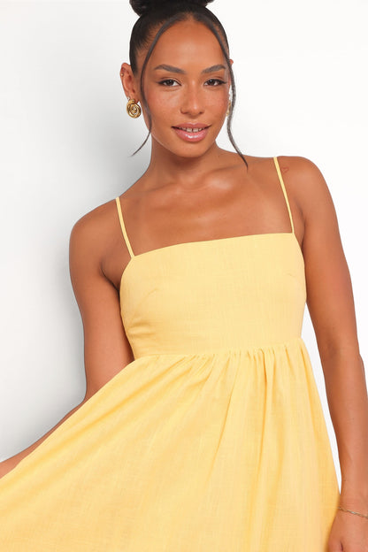 Robe de demoiselle d'honneur longue – Mangue - vue 3 - Valerelle