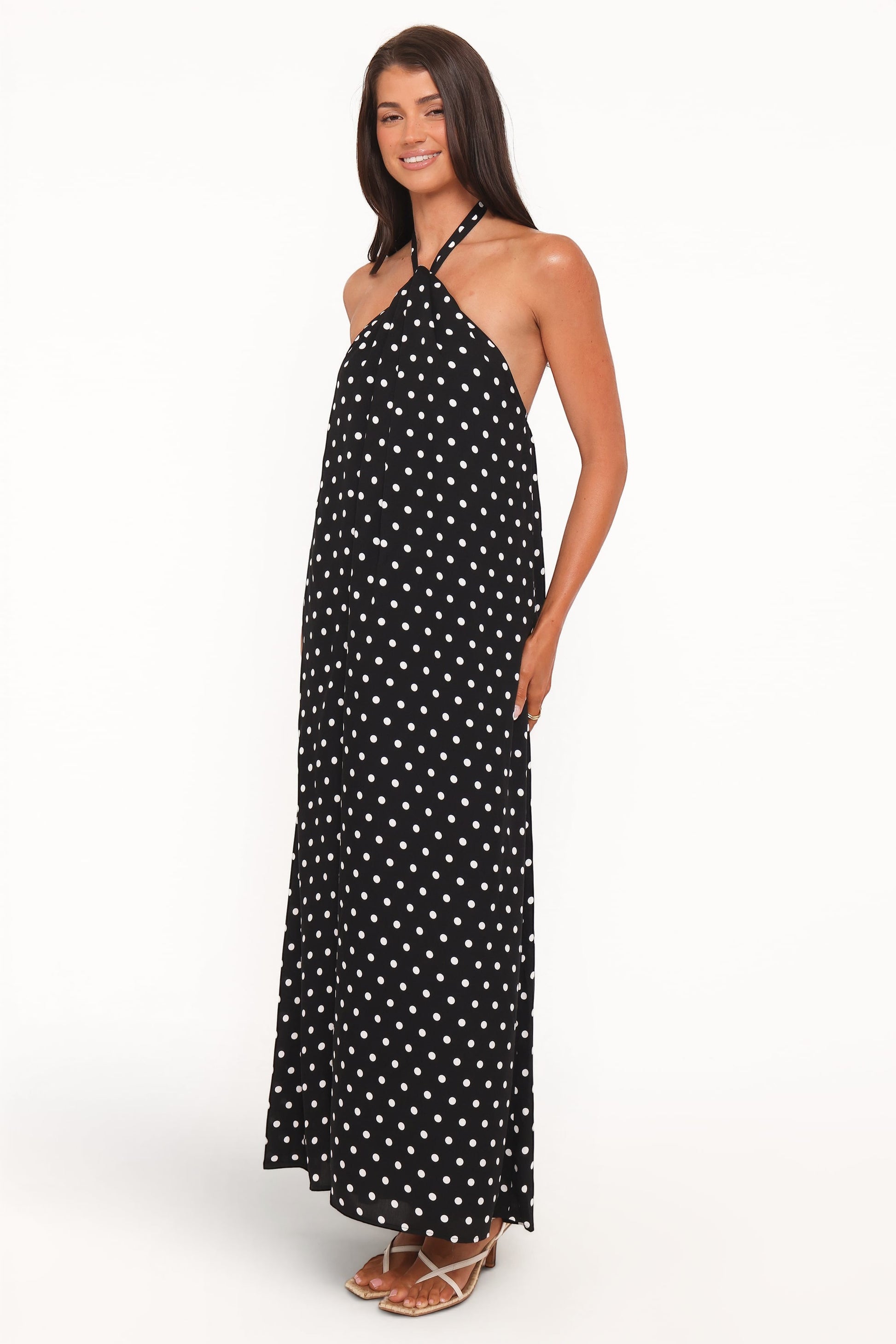 Robe d'invitée de mariage longue – Noir - vue 4 - Valerelle