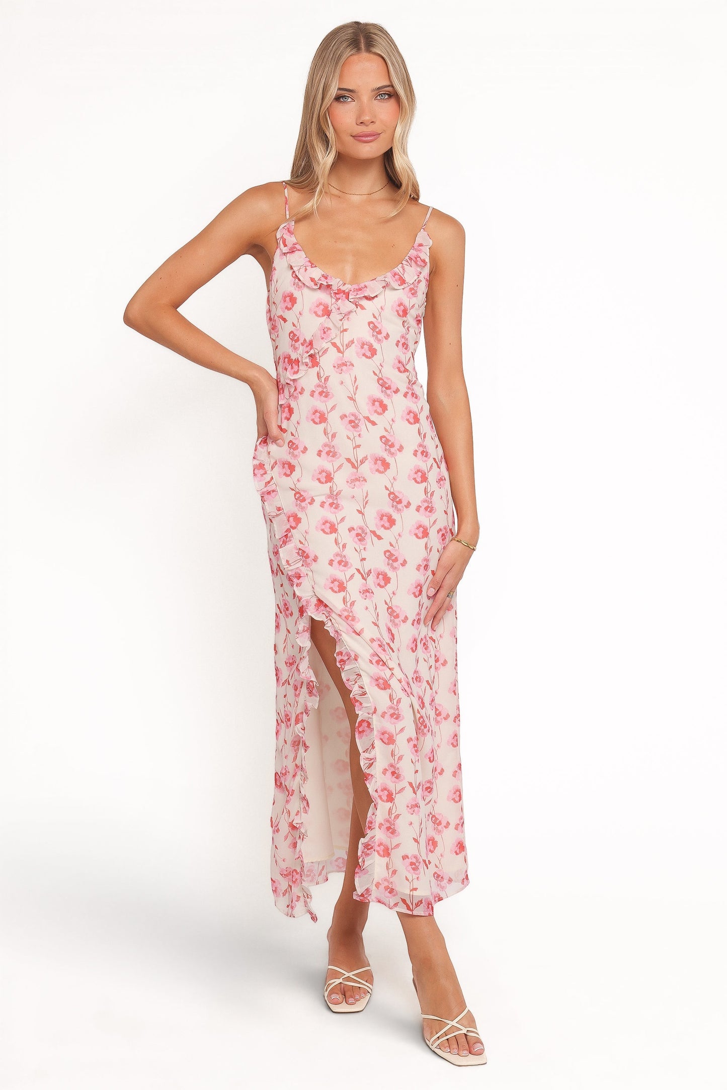 Robe d'invitée de mariage longue – Imprimé floral - Valerelle