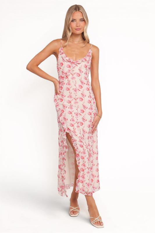 Robe d'invitée de mariage longue – Imprimé floral - Valerelle