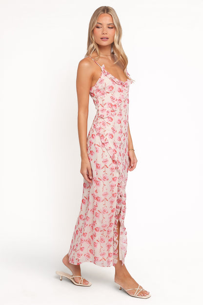 Robe d'invitée de mariage longue – Imprimé floral - vue 3 - Valerelle