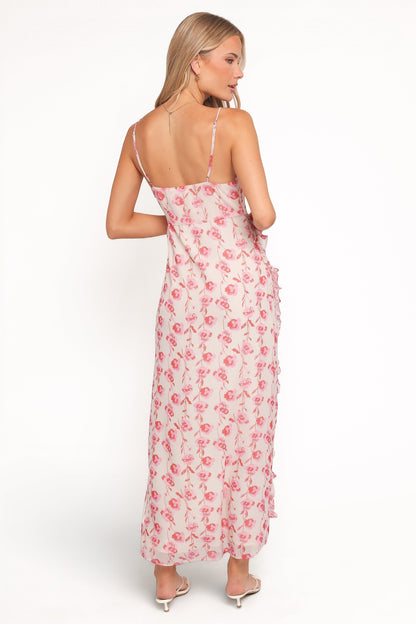 Robe d'invitée de mariage longue – Imprimé floral - vue 4 - Valerelle