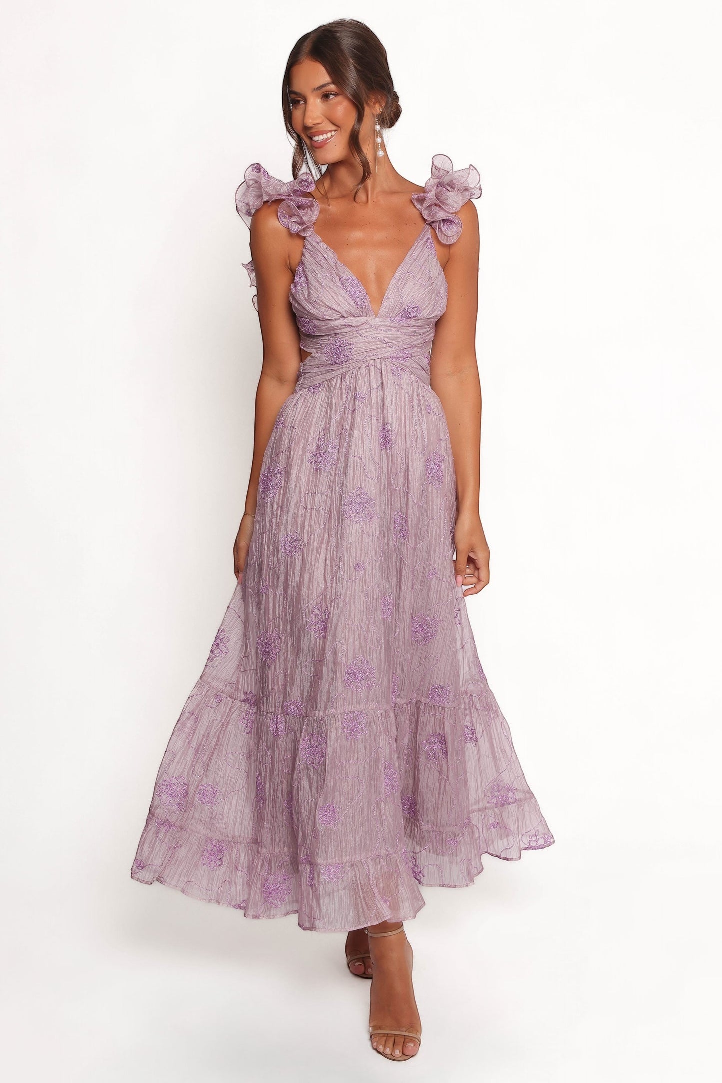 Robe de soirée longue – Lilas - Valerelle