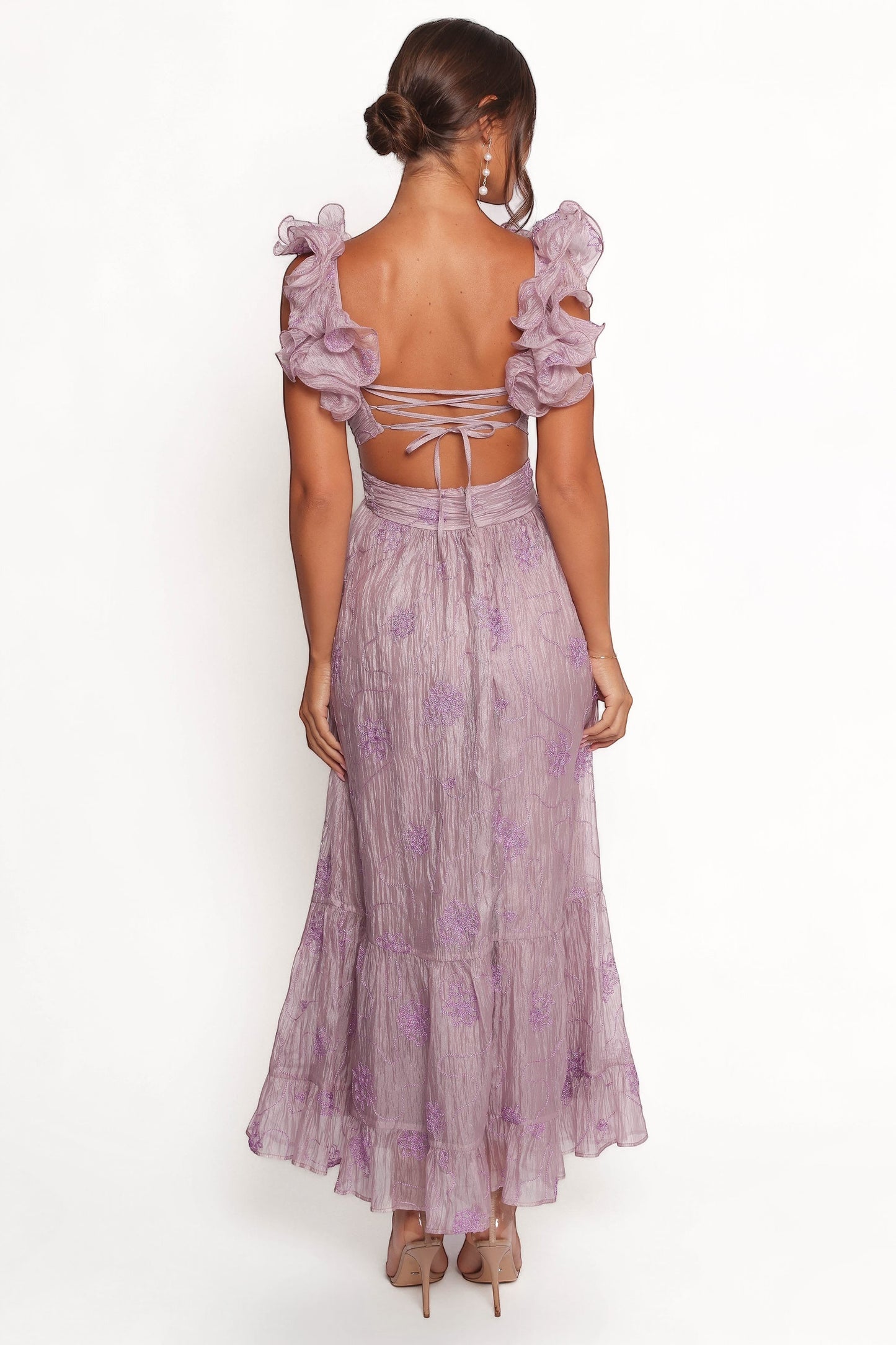 Robe de soirée longue – Lilas - vue 3 - Valerelle